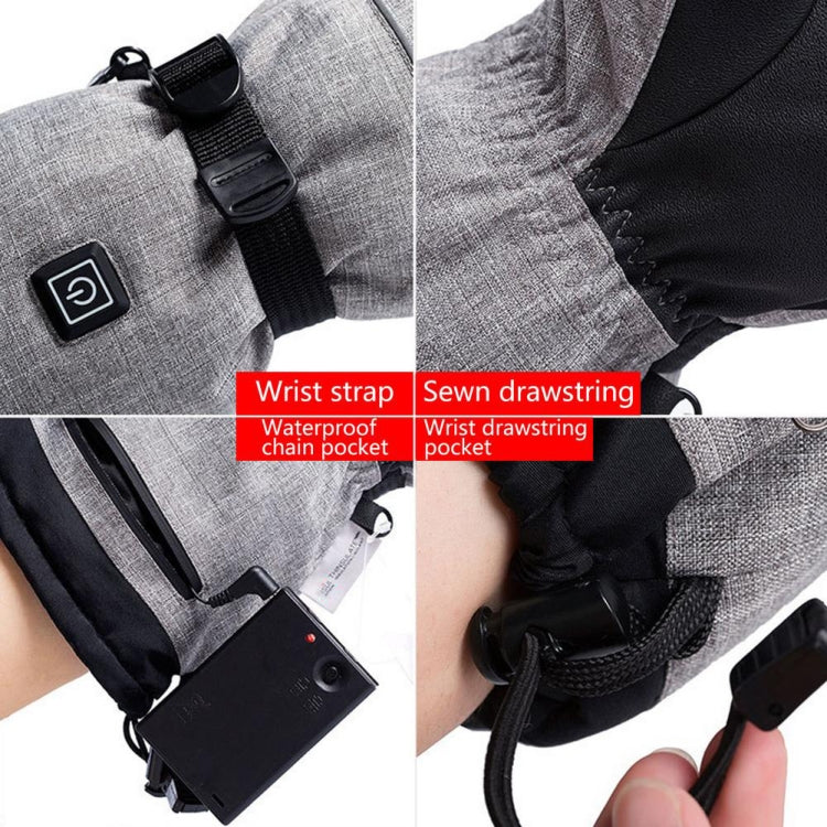Winter Heating Hand Warmer Electric Thermal Gloves ,Specification: With Battery Box - Full Finger Gloves by PMC TechLife | Online Shopping South Africa | PMC TechLife