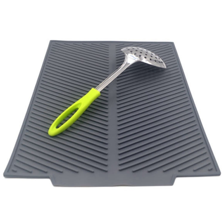 Silicone Drain Pad Kitchen Multifunctional Thermal Insulation Drying Pad(Grey) - Insulation by PMC TechLife | Online Shopping South Africa | PMC TechLife