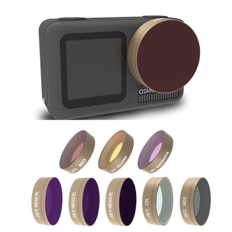 JSR For DJI Osmo Action Motion Camera Filter, Style: LG-Magenta - Lens Filter by JSR | Online Shopping South Africa | PMC TechLife | Buy Now Pay Later Mobicred