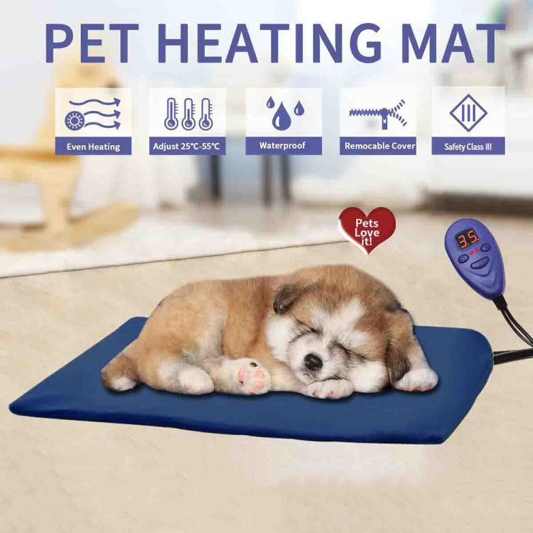 30x30cm Coffee 12V Low Voltage Multifunctional Warm Pet Heating Pad Pet Electric Blanket(UK Plug) - Pads by PMC TechLife | Online Shopping South Africa | PMC TechLife | Buy Now Pay Later Mobicred