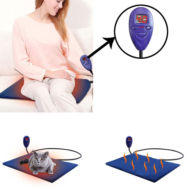 65x40cm Coffee 12V Low Voltage Multifunctional Warm Pet Heating Pad Pet Electric Blanket(AU Plug) - Pads by PMC TechLife | Online Shopping South Africa | PMC TechLife | Buy Now Pay Later Mobicred