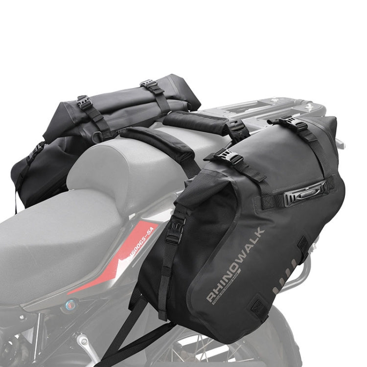 Rhinowalk MT1428 Large-capacity Waterproof and Wear-resistant Motorcycle Double-side Bag(Black) - Bags & Luggages by PMC Jewellery | Online Shopping South Africa | PMC Jewellery | Buy Now Pay Later Mobicred