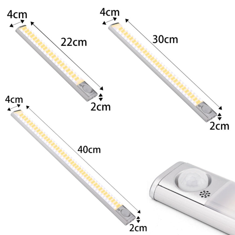 2.8W USB Charging Smart Human Body Sensing Wardrobe Lamp, Length: 30 cm - Sensor LED Lights by PMC TechLife | Online Shopping South Africa | PMC TechLife | Buy Now Pay Later Mobicred