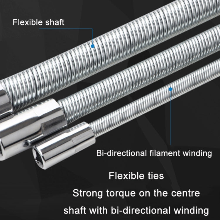 3 PCS/Set 1/4-3/8-1/2 Sleeve Extension Bendable Universal Joint Rod, Color: Silver - Hand Tool Sets by PMC TechLife | Online Shopping South Africa | PMC TechLife | Buy Now Pay Later Mobicred