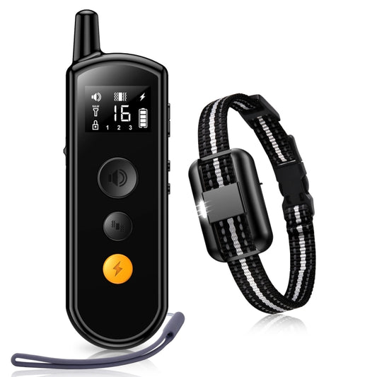 Remote Dog Trainer Rechargeable Waterproof Pet Electric Shock Collar Receiver+Remote Control - Collars by PMC Jewellery | Online Shopping South Africa | PMC Jewellery