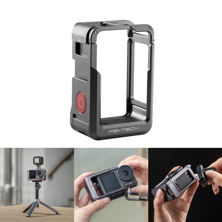 PGYTECH For DJI Osmo Action 3 Aluminum Alloy Camera Housing Shell Expansion Protective Frame - Protection Frame by PGYTECH | Online Shopping South Africa | PMC Jewellery | Buy Now Pay Later Mobicred