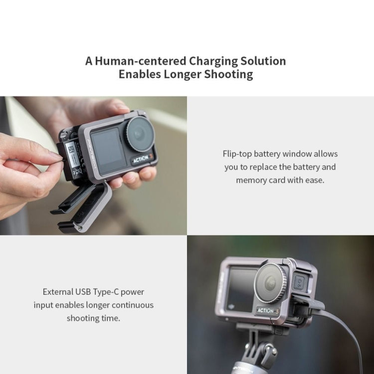 PGYTECH For DJI Osmo Action 3 Aluminum Alloy Camera Housing Shell Expansion Protective Frame - Protection Frame by PGYTECH | Online Shopping South Africa | PMC Jewellery | Buy Now Pay Later Mobicred