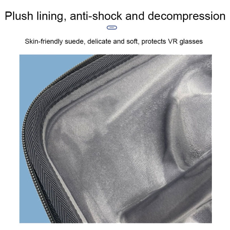 For Pico 4 HBV-494 EVA Anti-shock and Drop-proof VR Glasses Storage Bag(Grey) - VR Accessories by PMC Jewellery | Online Shopping South Africa | PMC Jewellery | Buy Now Pay Later Mobicred