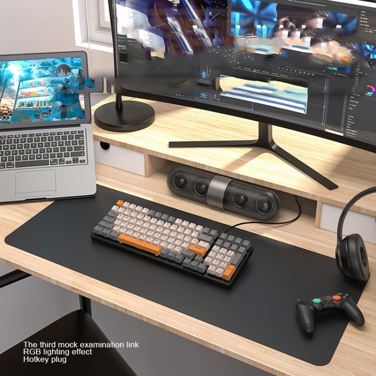 ZIYOU LANG  K3 100 Keys Game Glowing Wired Mechanical Keyboard, Cable Length: 1.5m, Style: Micro Light Version Green Axis - free shipping - PMC Jewellery - Order now!