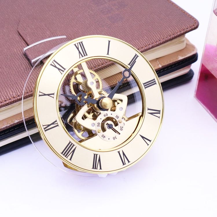 Metal See-through Quartz Clock Gear Clock DIY Accessories 148mm Golden Clock Head - DIY Clocks by PMc TechLife | Online Shopping South Africa | PMc TechLife | Buy Now Pay Later Mobicred
