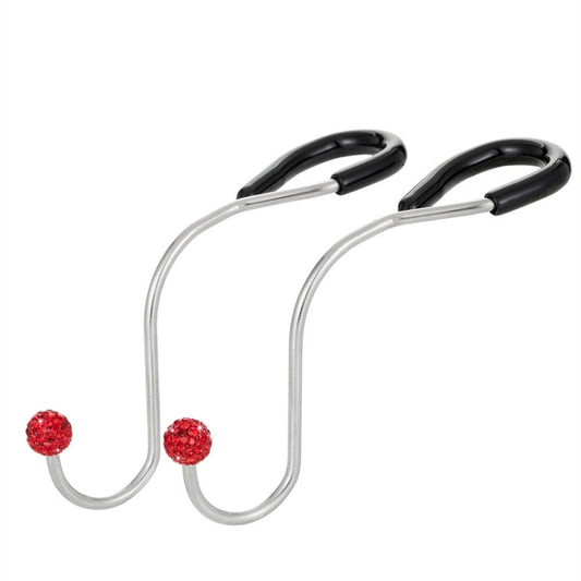 Multifunctional Car Seat Hooks With Diamond Inlay(Red) - Auto Fastener & Clips by PMC Jewellery | Online Shopping South Africa | PMC Jewellery | Buy Now Pay Later Mobicred