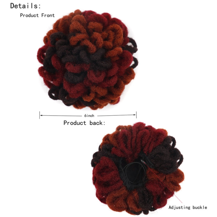 LSFBZB Drawstring Dreadlocks Wig Caterpillar Dreadlock Shaggy Hair Bun, Spec: 1B - free shipping - PMC TechLife - Order now!