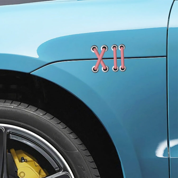 10pcs Shoelace Car Sticker Body Cover Up Scratch Patch Sticker(Black Horizontal) - Decorative Sticker by PMC TechLife | Online Shopping South Africa | PMC TechLife | Buy Now Pay Later Mobicred