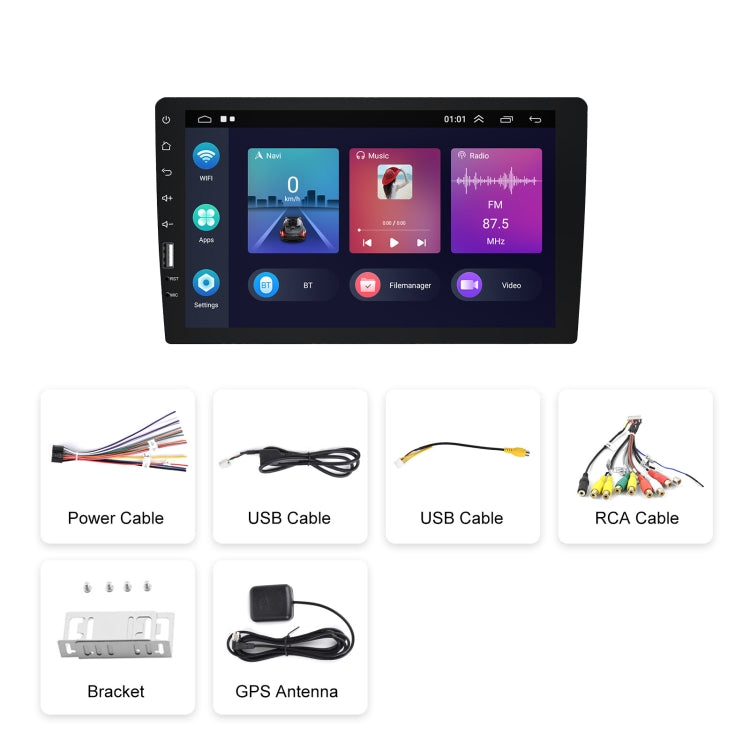 A3236 9 inch Android 11 Single Butt MP5 Player, Style: Carplay 1+16G(Standard) - Car MP3 & MP4 & MP5 by PMC Jewellery | Online Shopping South Africa | PMC Jewellery | Buy Now Pay Later Mobicred