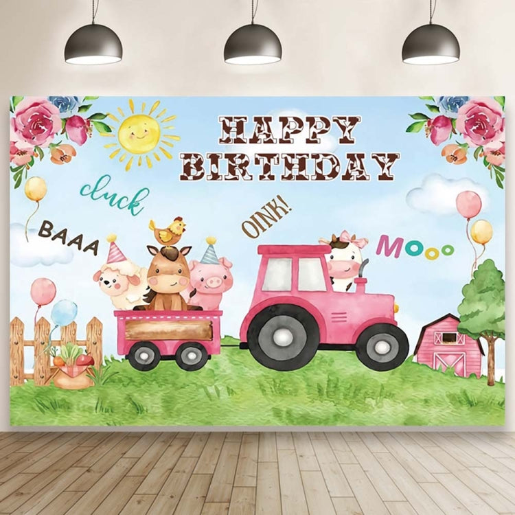 1.5m X 1m Cartoon Farm Animals Photography Backdrop Birthday Party Background Decoration(MDM10756) - Birthday Party by PMC Jewellery | Online Shopping South Africa | PMC Jewellery