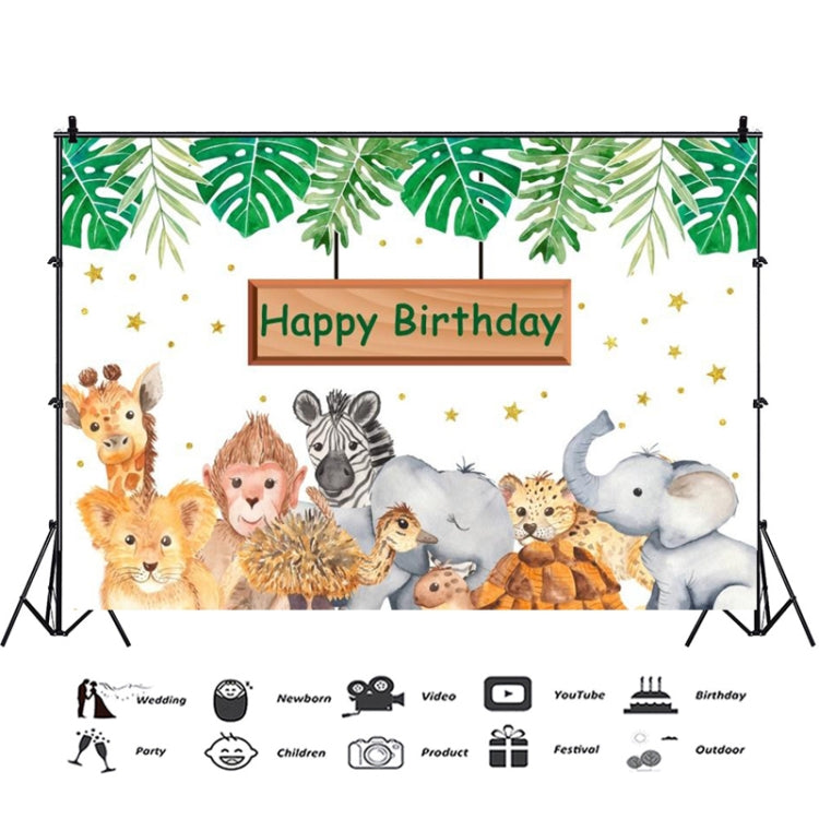 MDN03318 1.5m x 1m Animal Forest Cartoon Birthday Party Banquet Decoration Photo Background Cloth - Birthday Party by PMC Jewellery | Online Shopping South Africa | PMC Jewellery