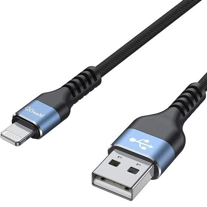 QGeeM MF01 USB-A To 8 Pin Phone Tablet Fast Charging Data Cable, Length: 1m - Normal Style Cable by QGeeM | Online Shopping South Africa | PMC Jewellery | Buy Now Pay Later Mobicred