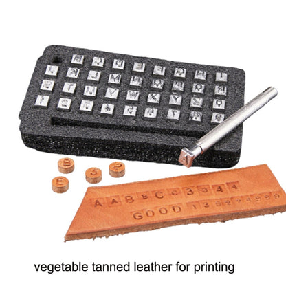 36 In 1 Leather English Print Punch Digital Seal Craft Leather Carving Tools, Size: 3.5mm - DIY Apparel Sewing by PMC Jewellery | Online Shopping South Africa | PMC Jewellery | Buy Now Pay Later Mobicred