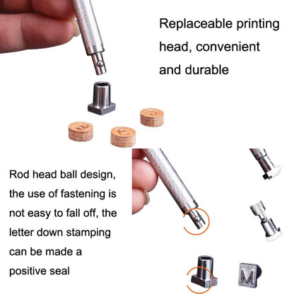 36 In 1 Leather English Print Punch Digital Seal Craft Leather Carving Tools, Size: 6.5mm - DIY Apparel Sewing by PMC Jewellery | Online Shopping South Africa | PMC Jewellery | Buy Now Pay Later Mobicred