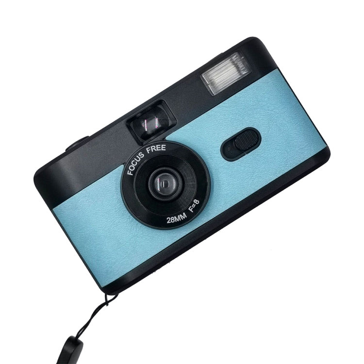 R2-FILM Retro Manual Reusable Film Camera for Children without Film(Black+Blue) - Children Cameras by PMC Jewellery | Online Shopping South Africa | PMC Jewellery | Buy Now Pay Later Mobicred