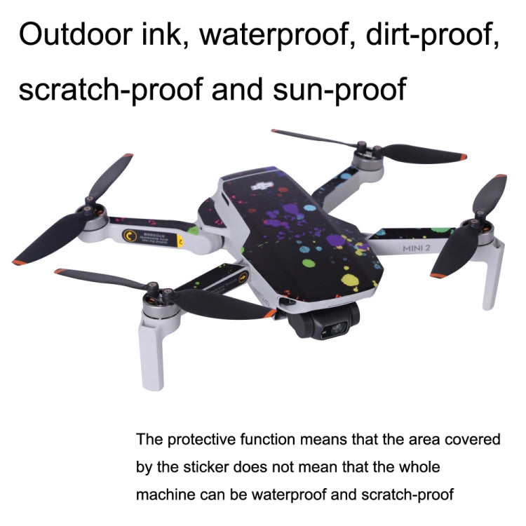 Sunnylife MM2-TZ452 For DJI Mini 2 Waterproof PVC Drone Body + Arm + Remote Control Decorative Protective Stickers Set(Carbon Pattern Red) - Stickers by Sunnylife | Online Shopping South Africa | PMC Jewellery | Buy Now Pay Later Mobicred