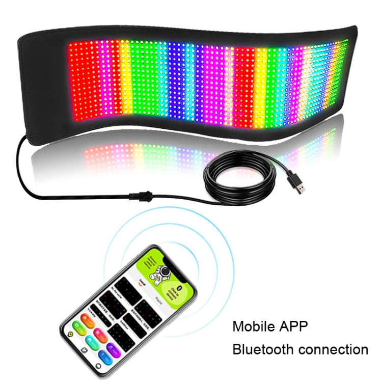 S3296RGB 672x218mm Car LED Flexible Display Cell Phone APP Control Bluetooth Connection - Car Monitor by PMC Jewellery | Online Shopping South Africa | PMC Jewellery | Buy Now Pay Later Mobicred