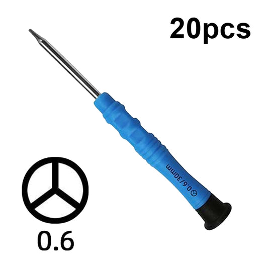 20pcs Mini Screwdriver Anti-Slip Mobile Phone Disassembly Maintenance Tools, Series: 0.6Y - Screwdriver by PMC Jewellery | Online Shopping South Africa | PMC Jewellery