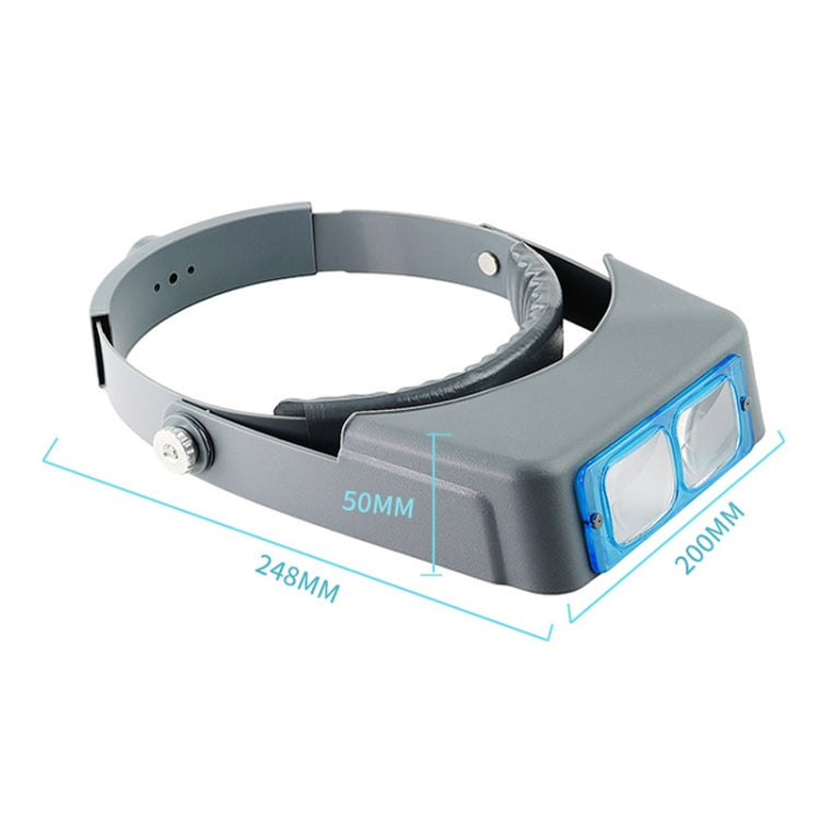 81007-B 1.5X/2X/2.5X/3.5X Optical Lens Head-mounted Watch Repair Magnifying Glass - Glasses Style by PMC Jewellery | Online Shopping South Africa | PMC Jewellery