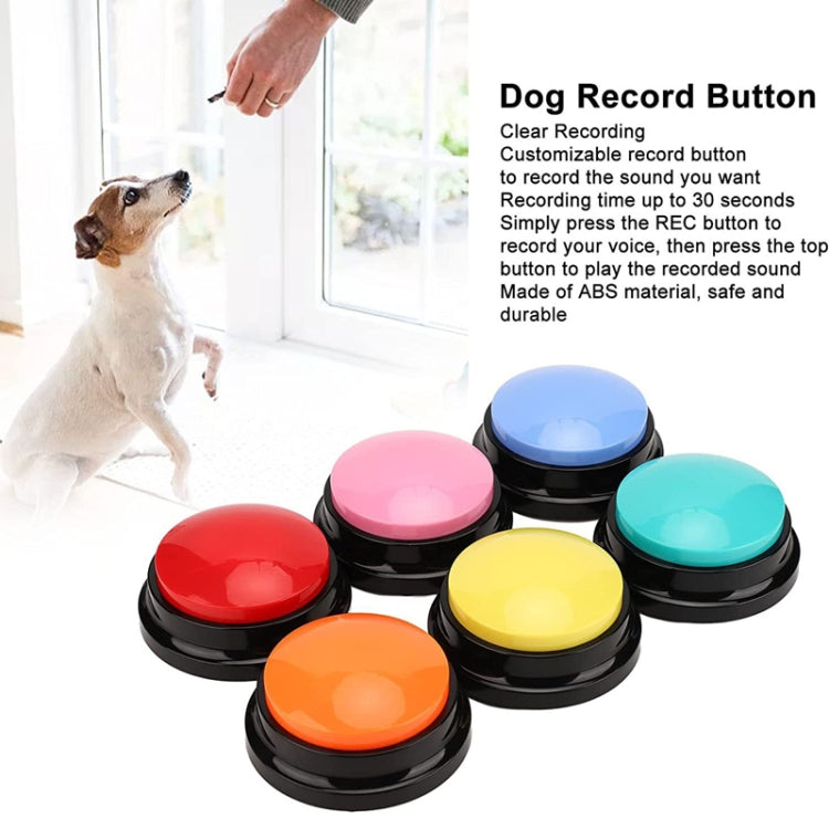 Pet Communication Button Dog Vocal Box Recording Vocalizer, Style: Recording Model(Pink) - Training Aids by PMC Jewellery | Online Shopping South Africa | PMC Jewellery | Buy Now Pay Later Mobicred