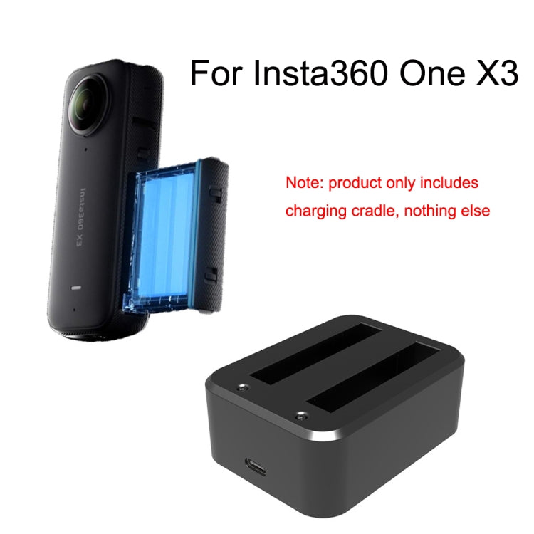 For Insta360 X3 A520 Panoramic Camera Batteries Charger Dual Charging Dock - Others by PMC Jewellery | Online Shopping South Africa | PMC Jewellery