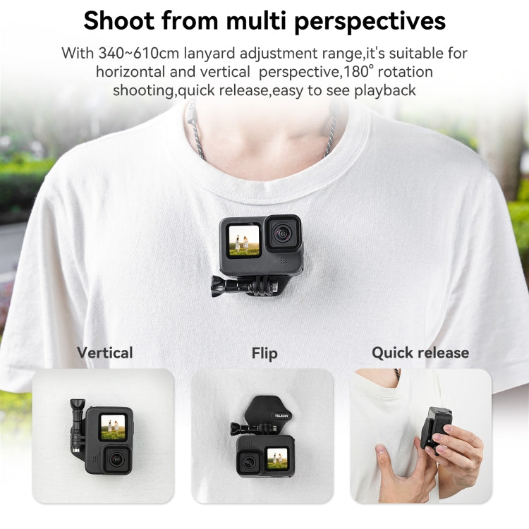 TELESIN Magnetic Action Camera Quick Release Bracket Mount,Spec: Ordinary Suit - free shipping - PMC TechLife - Order now!