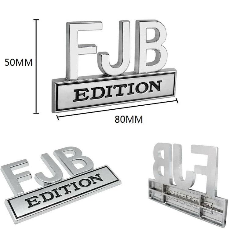 5pcs Car Body Rear Modification Plate Label(Silver Black) - Decorative Sticker by PMC Jewellery | Online Shopping South Africa | PMC Jewellery | Buy Now Pay Later Mobicred
