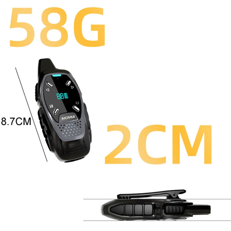 LED Display USB Charging Wireless Handheld Small Mini Walkie Talkie(Green) - Handheld Walkie Talkie by PMC TechLife | Online Shopping South Africa | PMC TechLife | Buy Now Pay Later Mobicred
