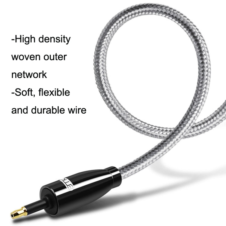 EMK QH4.0 Mini Toslink 3.5mm Interface SPDIF Audio Fiber Optical, Length: 10m(Black) - free shipping - PMC Jewellery - Order now!