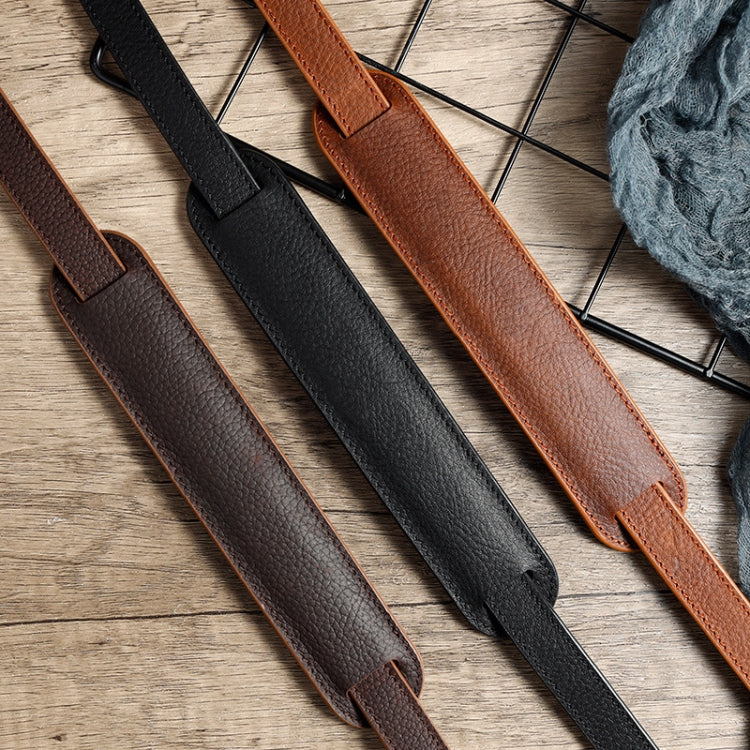 Outdoor Photography Cowhide Leather Camera Shoulder Hanging Neck Winding Strap, Spec: Split Leather (Black) - Camera Strap by PMC TechLife | Online Shopping South Africa | PMC TechLife | Buy Now Pay Later Mobicred