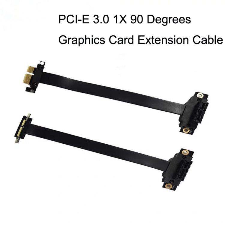 PCI-E 3.0 1X 90 Degrees Graphics Card / Wireless Network Card Extension Cable, Cable Length: 10cm - PCIE Cable by PMC TechLife | Online Shopping South Africa | PMC TechLife | Buy Now Pay Later Mobicred