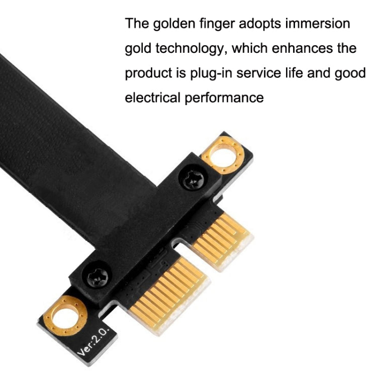 PCI-E 3.0 1X 180-degree Graphics Card Wireless Network Card Adapter Block Extension Cable, Length: 20cm - free shipping - PMC TechLife - Order now!