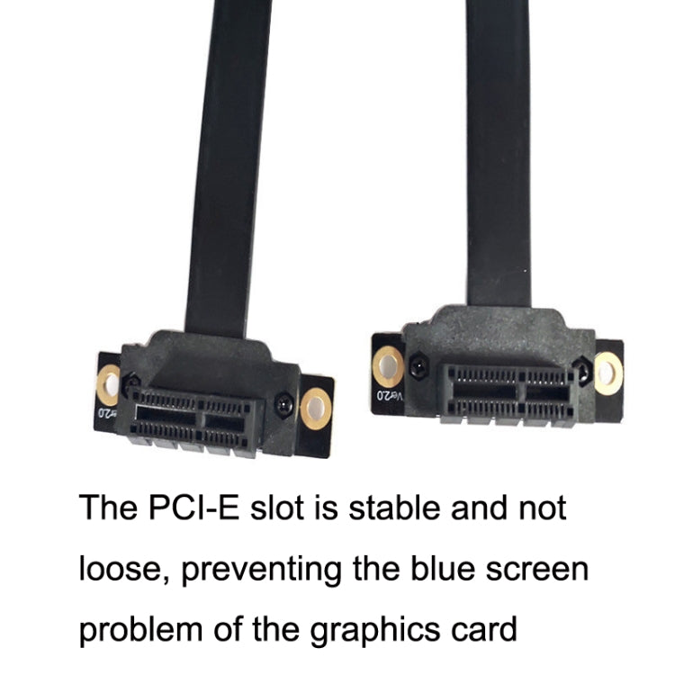 PCI-E 3.0 1X 180-degree Graphics Card Wireless Network Card Adapter Block Extension Cable, Length: 20cm - free shipping - PMC TechLife - Order now!