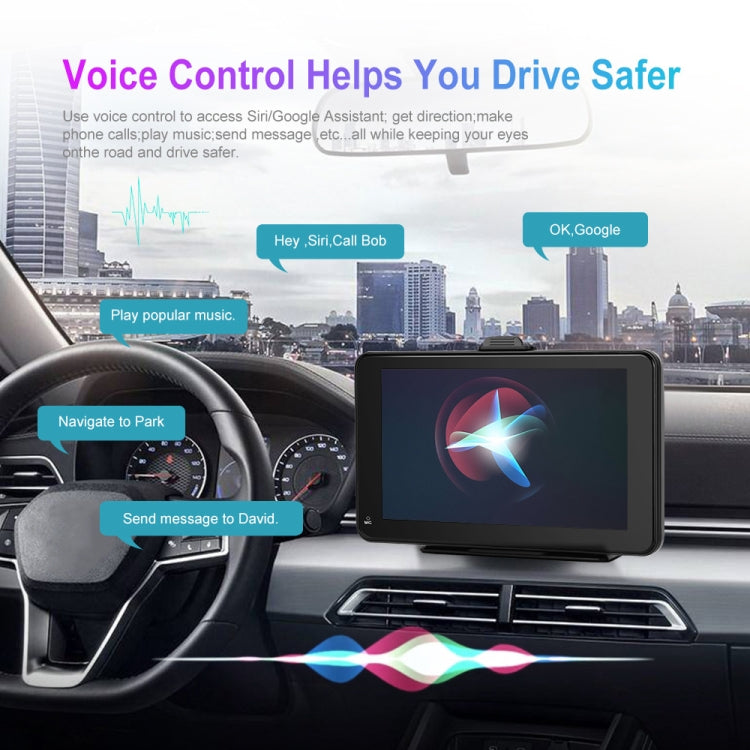 A3135 7 Inches HD Wired Smart Screen With Wireless CarPlay + Android Auto + Android With Camera - Car MP3 & MP4 & MP5 by PMC TechLife | Online Shopping South Africa | PMC TechLife