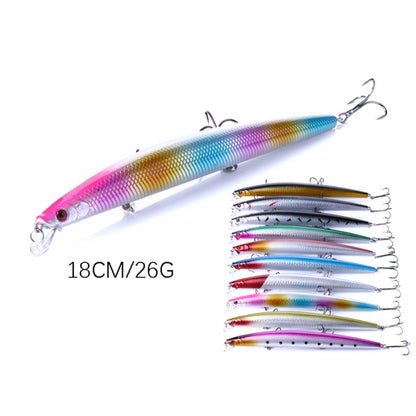 HENGJIA MI101 18cm 26g Long-distance Casting Sea Fishing Fake Lures Minnow Baits, Color: 10 Colors - Fishing Lures by HENGJIA | Online Shopping South Africa | PMC Jewellery