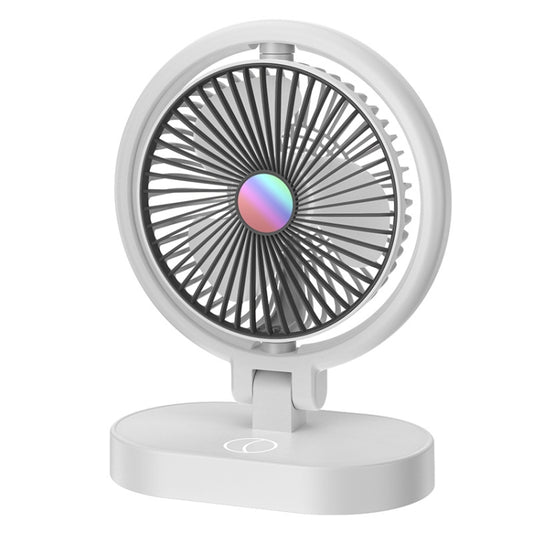 USB Lighting Fan Home Rotatable Dressing Table Fill Light Small Fan(Black White) - Electric Fans by PMC Jewellery | Online Shopping South Africa | PMC Jewellery | Buy Now Pay Later Mobicred