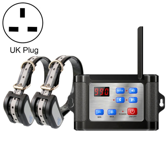 Outdoor Wireless Electronic Pet Fence Night Reflective Collar, Specification: One for Two(UK Plug) - Training Aids by PMC Jewellery | Online Shopping South Africa | PMC Jewellery | Buy Now Pay Later Mobicred