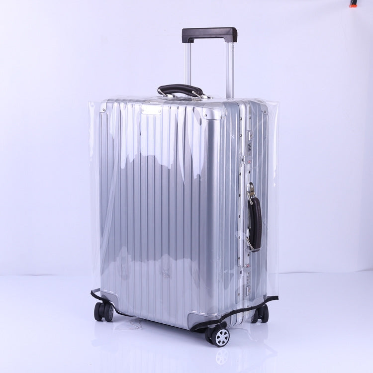 24 Inch Rimless Transparent Waterproof PVC Trolley Suitcase Cover Dustproof Protective Cover - Dust Covers by PMC Jewellery | Online Shopping South Africa | PMC Jewellery