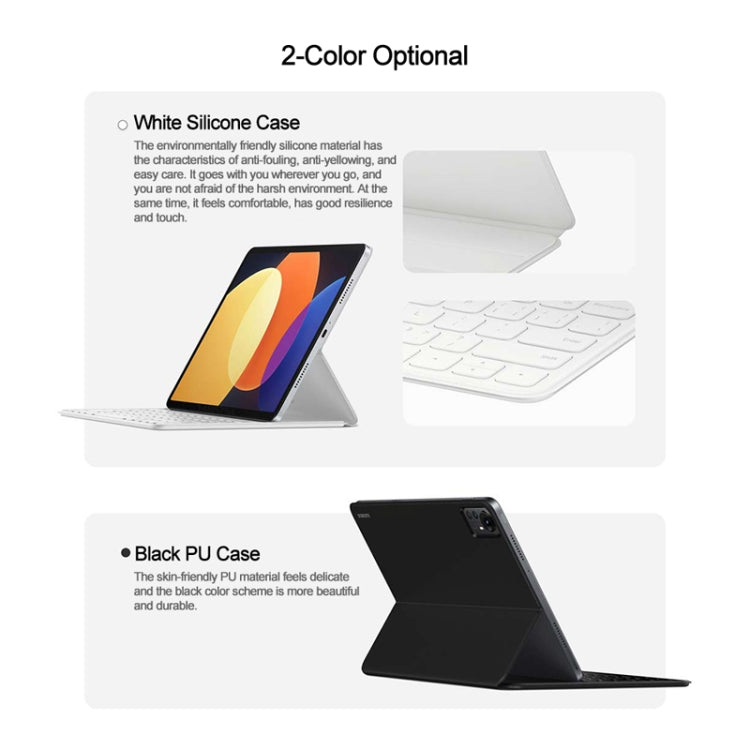 Original Xiaomi Pad 5 Pro 12.4 Keyboard Double Sided Tablet Protective Case(White) - Others Keyboard by Xiaomi | Online Shopping South Africa | PMC Jewellery
