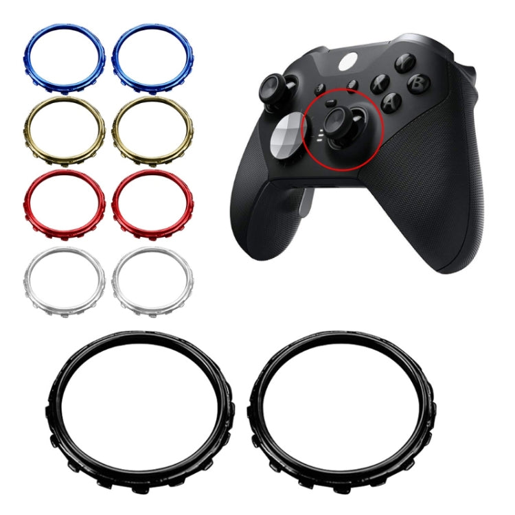 For Xbox One Elite 1pair 3D Replacement Ring Handle Accessories, Color: Silver Plating - XBOX Spare Parts by PMC Jewellery | Online Shopping South Africa | PMC Jewellery