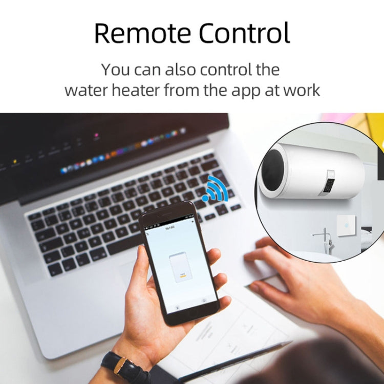 WIFI 20A Water Heater Switch White High Power Time Voice Control EU Plug - Smart Switch by PMC TechLife | Online Shopping South Africa | PMC TechLife | Buy Now Pay Later Mobicred