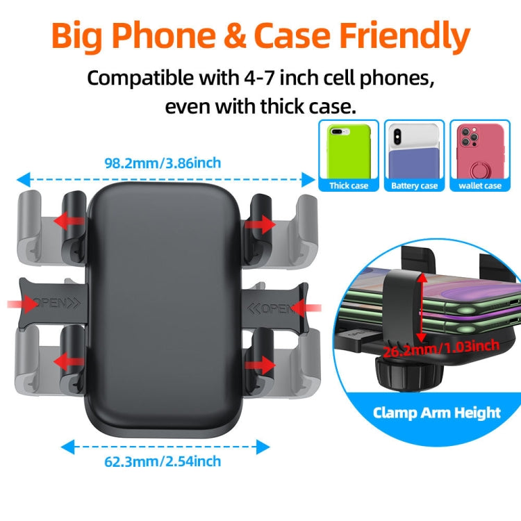 Outdoor Cycling Simple Installation Mobile Phone Holder(Black) - Holder by PMC TechLife | Online Shopping South Africa | PMC TechLife | Buy Now Pay Later Mobicred