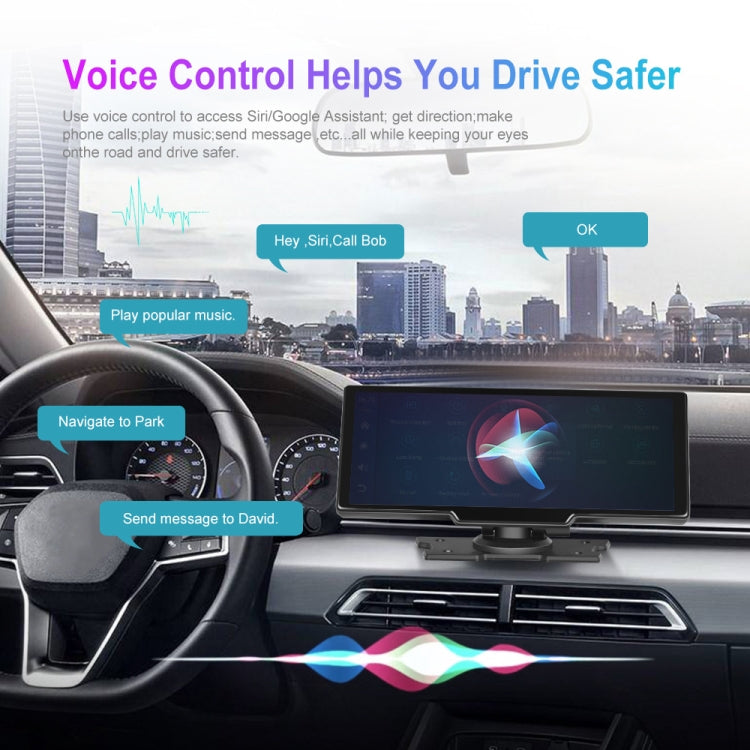 A3073 HD Wired 9.3 Inch 1 To 1 Smart Player With Wireless Carplay Two-way Video Split-screen Display(Black) - Car MP3 & MP4 & MP5 by PMC TechLife | Online Shopping South Africa | PMC TechLife | Buy Now Pay Later Mobicred