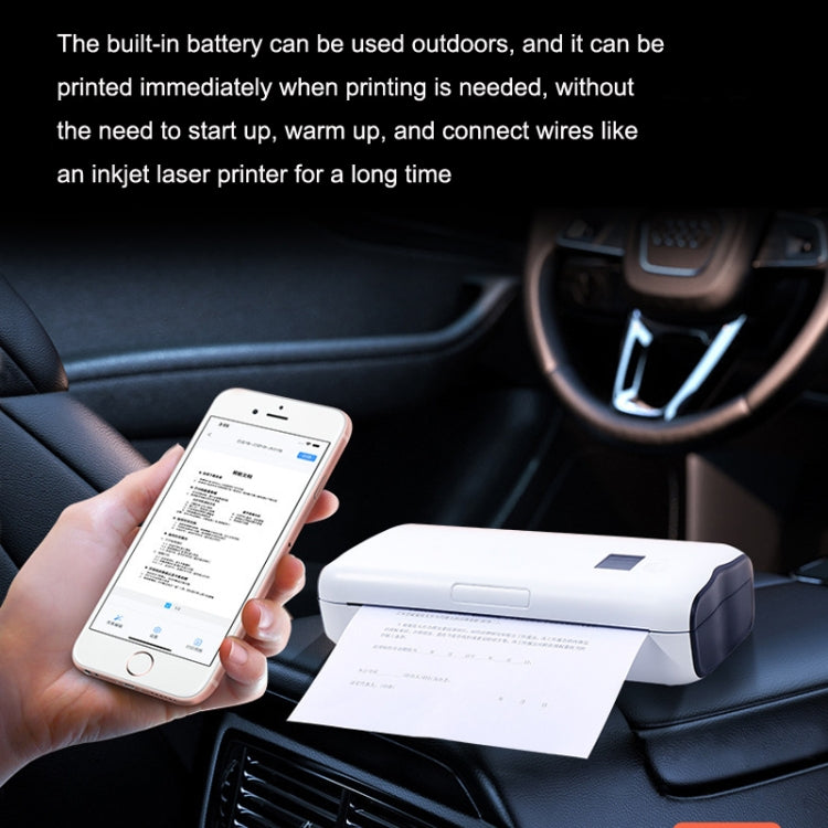 Home Small Phone Office Wireless Wrong Question Paper Student Portable Thermal Printer, Style: Bluetooth Edition+50pcs A4 Paper - Receipt Printers by PMC Jewellery | Online Shopping South Africa | PMC Jewellery | Buy Now Pay Later Mobicred