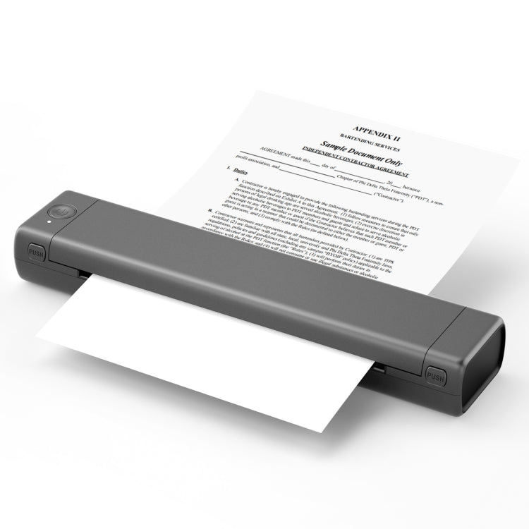 M08F Bluetooth Wireless Handheld Portable Thermal Printer(Gray Letter Version) - Printer by PMC Jewellery | Online Shopping South Africa | PMC Jewellery | Buy Now Pay Later Mobicred